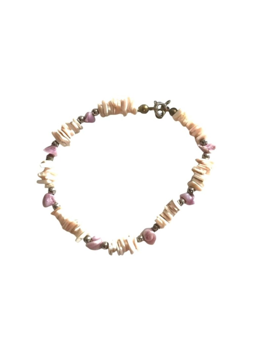 WOMENS PURPLE/WHITE STONE WRIST BRACELET